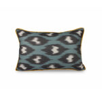Damla Desenli El Dokuma İkat İpek Yastık