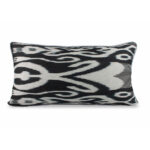 Siyah Beyaz El Dokuma İkat Yastık