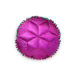 Mor Yuvarlak Akide Sırıma Yastık