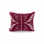 Bordo Çift Taraflı İkat İpek Yastık