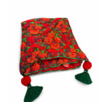 Kırmızı Çiçek Desenli Körpeçe