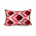 Geleneksel Desenli El Dokuma İkat İpek Yastık